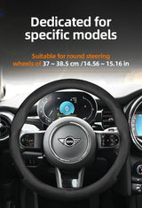 Mini Ultra-Thin Breathable Leather Wheel Cover Car Interior Accessory Hocasen
