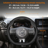 Breathable Leather Steering Wheel Cover for MG Models