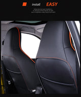 Leather Car Seat Covers for Smart Fortwo 453 Models