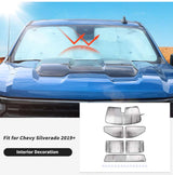 Aluminum Foil Window Visor Insulation for Silverado Sierra Car Interior Accessory HEBE