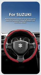 Breathable Leather Steering Cover for Suzuki Car Interior Accessory Hocasen