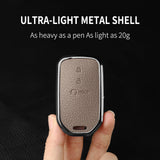 Metal and Leather Car Key Case Cover for Honda CRV and Civic Models Car Interior Accessory OEM