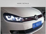 Dual Beam Projector Headlights for VW Golf 6 Mk6 09-14