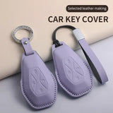Car Key Case Cover For ARCFOX Alpha S Alpha T αS αT GT ECF ARCFOX-7 PU Leather Car Keychain Car Key Cover OEM