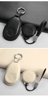 Car Remote Key Case Cover For NETA S L X Nezh V NETA AYA For NETA GT Car Key Bag Cover PU Protector Keychain Holder Accessories