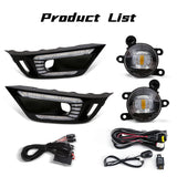 LED DRL Fog Lights for Ford Ranger Raptor 2024 LED Ambient Light MAGIC COLORM DRL Fog Set Yellow