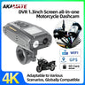 4K Motorcycle Dash Cam GPS WiFi Waterproof Universal DVR