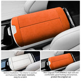 For Mercedes W223 S-Class Maybach Seat Armrest Box Cover Trim Sticker Interior Performance Tuning Accessories Made of Alcanta