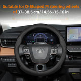 Breathable Leather Steering Wheel Cover for Toyota