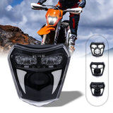 Motocross Enduro Dual Sport Light E24-mark Motorcycle LED Headlight For KTM TC FE TE EXC XCW XCF 125 250 300 350 450 530 690