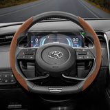 Hyundai Anti-Slip Buckle Suede Steering Wheel Cover