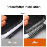 For Leapmotor C10 C16 Car Leather Door Sill Strip Welcome Pedal Anti Kick Pad Scratch-resistant Sticker Interior Accessories