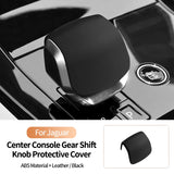Original Leather Center Gear Shift Knob Cover For Jaguar Lever Shifter Boot Anti Scratch Car Performance Interior Accessories