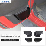 Door Storage Mesh 4-Piece Set for Jeep Wrangler JK 2011-2017 Car Interior Accessory HEBE