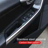 Carbon Fiber Elevator Trim for Volvo XC60 S60 V60 Kit Car Interior Accessory LINGLUYANG