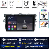 9-Inch 2K QLED Android Head Unit for Toyota Corolla 2007–2013