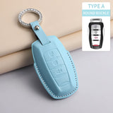 Leather car remote key case for 3 Great Wall models