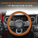 Breathable Leather Steering Cover for Jeep Wrangler JL