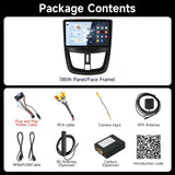 Android 13 Multimedia Player for Peugeot 207 207CC 2008–2014 Android Head Unit JIUYIN