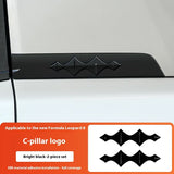 For Leopard 8 Byd Formula Leopard 8 Black Warrior Logo Decals Head Rear Black Logo Front Back Car Logo Upgrade