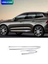 Side Door Chrome Trim for Volvo XC60 2018-2026 Car Interior Accessory LINGLUYANG silvery ABS 4pcs