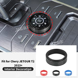 Aluminum Driving Mode Trim Ring for Jetour T2 2023 Car Interior Accessory HEBE
