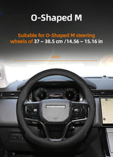 Land Rover Ultra-Thin Leather Steering Wheel Cover Brown Car Interior Accessory Hocasen