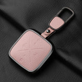 Metal and Leather 4 Button Car Key Case Cover for Zeekr X 001 009 2022 2023