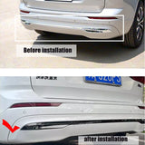Rear Bumper Trim Black Chrome Cover for Volvo XC60 2022 Car Interior Accessory LINGLUYANG