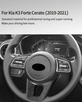 For Kia K3 Forte Cerato (2019-2021) Steering Wheel Cover + Gear Shift Boot Interior Tuning Accessory Set Car Interior Accesso