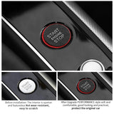 Audi A4L A5 A6L Q5 Q3 A7 Q7 Alcantara Engine Start Button Frame Cover Trim Sticker Decorative Car Interior Accessory Car Inte