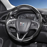 Carbon Fiber Steering Wheel Cover with Quick-Release for Buick Encore GX Car Interior Accessory Hocasen