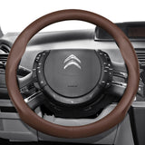 Ultra-Thin Leather Steering Wheel Cover for Citroen