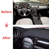 Anti-Slip Dash Mat Carpet for Mazda MX-5 Miata NC 2006-2014 Dashboard Mat CATUSIKI