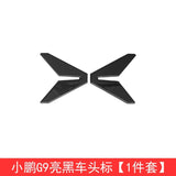 For Xpeng G9 2024 Xiaopeng G9 Black Badge Front Rear Badge Blackened Modification