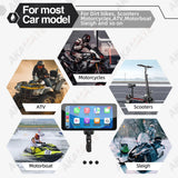 Motorcycle GPS Screen 6.3in Wireless CarPlay Monitor