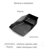 Lincoln Nautilus 2024 2025 Center Console Storage Box Car Central Lower Layer Tray TPE Organizer Accessories Tidying
