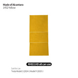For Tesla Model 3 (2024-) Model Y(2025-) Center Console Panel Trim Sticker Anti Scratch Car Interior Accessory Made of Alcantara