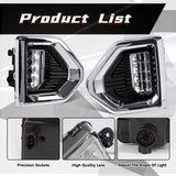LED Fog Lights with Bezel for GMC Sierra 1500 Car Interior Accessory MAGIC COLORM