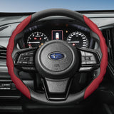 Breathable Leather Steering Wheel Cover for Subaru