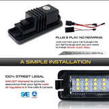 LED Ambient Light License Plate Lights for 2003-2012 Porsche 911 LED Ambient Light iJDM