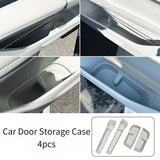 For Geely Xingyuan eMAS 5 EX2 24-26 Car Door Storage Case TPE Front Rear Door Slot Organizer Tray Storage Box Interior Access