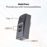 Glovebox USB Hub For Tesla New Model Y Launch Juniper 2025 Model 3 Highland 2024 Type-C Port Splitter Docking Station Data