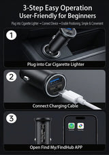 Car Charger 30W GPS with Anti-Loss Locator