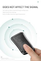 5 Button Metal and Leather Car Key Case Cover For Lexus LM350h LM500H