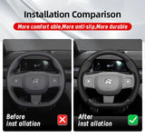 Nio Carbon Fiber Leather Steering Wheel Cover Fit