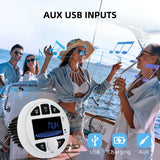 Waterproof Marine Bluetooth Audio Receiver for Boats and ATVs