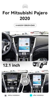 Android Multimedia Head Unit for Mitsubishi Pajero 2020–2024 Android Head Unit Aotsr
