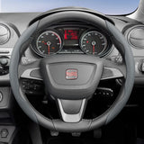 Breathable Leather Steering Wheel Cover for Seat Ibiza, Arona, Leon