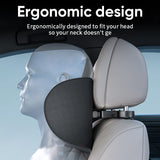 Car Seat Neck Pillow Lumbar Support Set - Universal Ergonomic Headrest for Driving Comfort Car Interior Accessory OEM